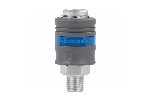 Разъем inch (Дюйм)мамаinch (Дюйм) быстросъемный - резьба M1/4inch (Дюйм), с пластиковой муфтой npf22p