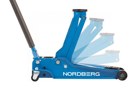 Домкрат подкатной 4 т, низкий подхват n32035