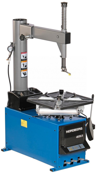 Станок шиномонтажный полуавтомат, односкоростной, стол с накладками, 220 В, синий 4639,5(b) 220