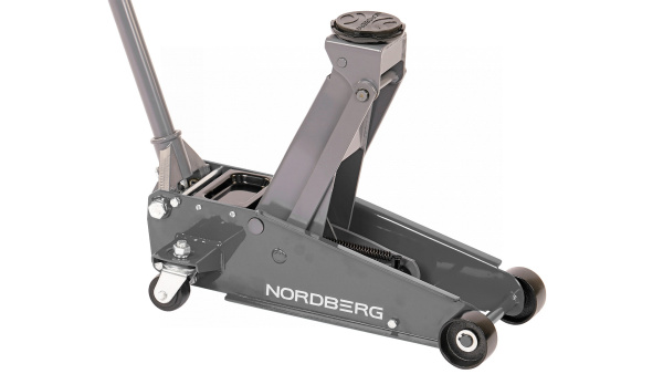 Домкрат подкатной 3 т с резиновой насадкой, быстрый подъем n32030g