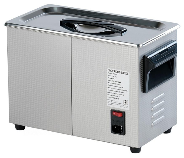 Ультразвуковая ванна с подогревом, 4,5 л nu45d