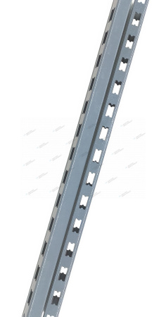 Стойка перфорированная 1500 мм, серая, 2 шт. nws7-2
