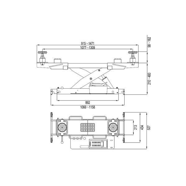 Траверса пневмогидравлическая для FL 4064, eqtree™, JB 0032 202148