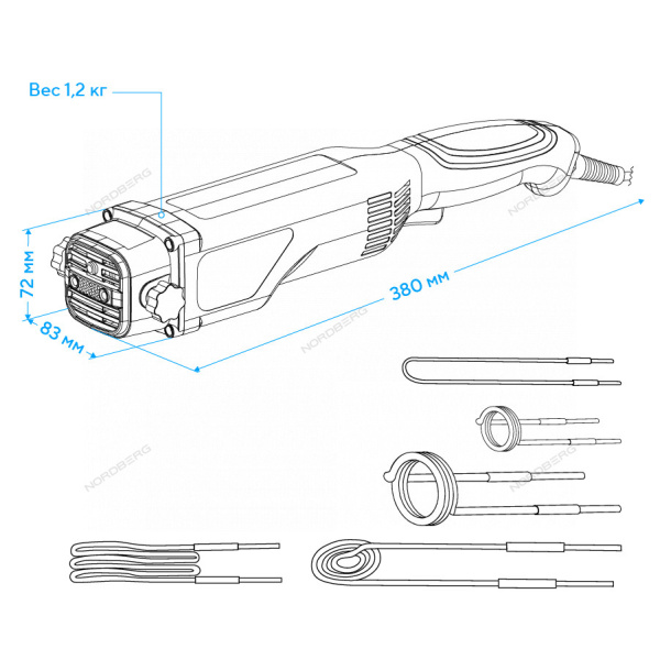 Нагреватель индукционный, 1100 Вт hif9