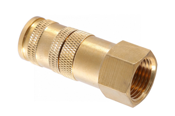Разъем inch (Дюйм)мамаinch (Дюйм) быстросъемный - резьба F1/2inch (Дюйм), с фиксатором, латунь npf34b