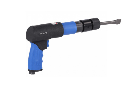 Пневмозубило 250 мм, с комплектом насадок и быстросъемным держателем в кейсе, 20 предметов np5070k1