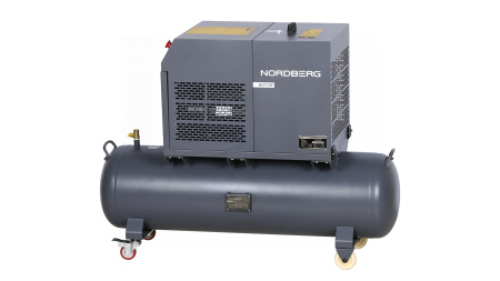 Компрессор винтовой, 5,5 кВт, 10 бар, 660 л/мин, ресивер 230 л ncf7,5r
