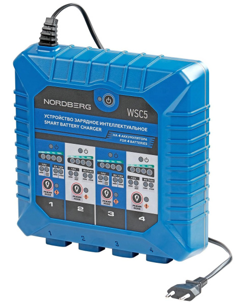 Зарядное интеллектуальное устройство 6/12 В на 4 аккумулятора wsc5