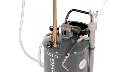 Установка для сбора масла пневматическая, 65 л, серая 2379-cg