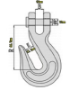 Цепь с крюком L=1,2 м (1 шт.) bas-chain1