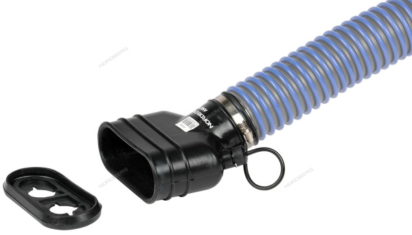 Насадка резиновая овальная на шланг D=75 мм nordberg an075d