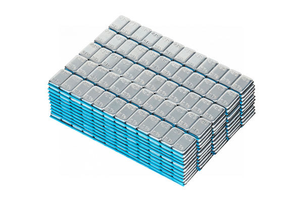 Грузики самоклеящиеся (12х5 г, L=14 см) Fe закругленные, 50 лент w5fr4