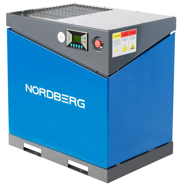 Компрессор винтовой, 7,5 кВт, 900 л/мин, 10 бар, без ресивера nca10