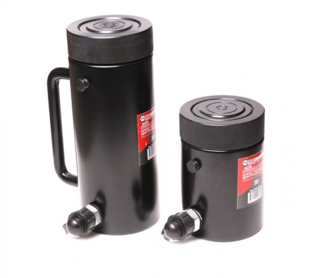 Цилиндр гидравлический с резьбовым штоком и гайкой для механической фиксации 30т (ход штока-50мм, Ø штока-75мм,общий Ø-103мм, L-156мм, 700bar) fk-yg3050ls