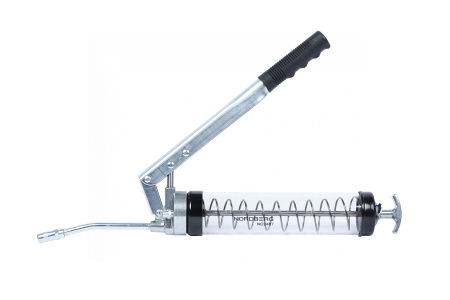 Шприц двухплунжерный для густой смазки с прозрачной тубой, 400 мл no2407