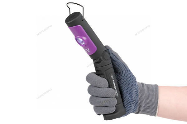 Фонарь светодиодный УФ, аккумуляторный, 3,6 В 1903