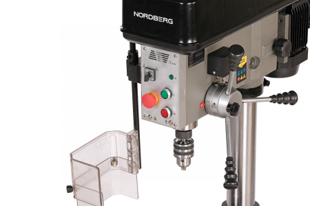 Станок сверлильный профессиональный с тисками, 1100 Вт, 25 мм, 5 скоростей, нарезание резьбы nd2554p