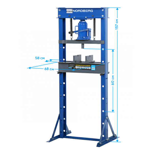 Пресс гидравлический, 20 т, силовое устройство - домкрат n3622jl