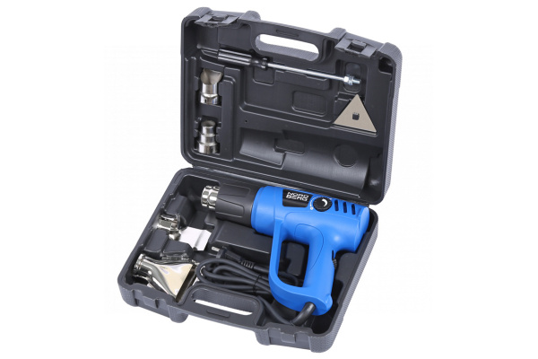 Фен, 4 насадки, в кейсе, 50-600 °С, 2000 Вт ne718