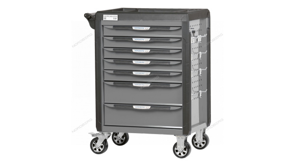 Тележка NORDBERG 7 выдвижных ящиков с набором инструментов TOLSEN BOXER, 157 предметов t7p(g)+tt85415-157