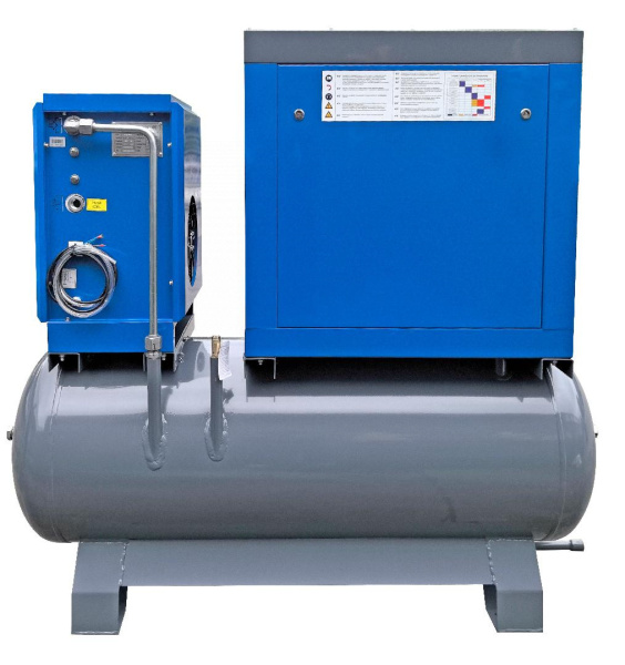 Компрессор винтовой, 7,5 кВт, 10 бар, 960 л/мин, ресивер 350 л, осушитель ncb10rd