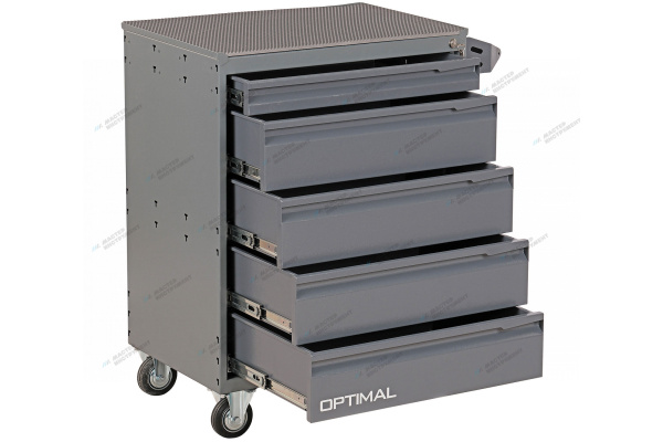 Тележка инструментальная, 5 выдвижных ящиков nt215 7012/7015