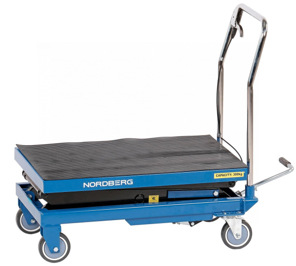 Стол подъемный гидравлический 300 кг, двойные ножницы n3t301