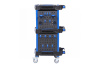 Тележка инструментальная, 3 пластиковые полки, синяя t32b