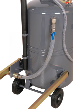 Установка для сбора масла пневматическая, 115 л, серая 2365pg