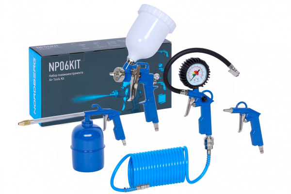 Набор пневмоинструментов, 5 предметов np05kit