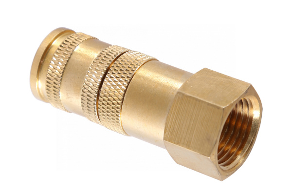 Разъем inch (Дюйм)мамаinch (Дюйм) быстросъемный - резьба F1/2inch (Дюйм), с фиксатором, латунь npf34b