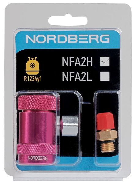 Муфта быстросъемная R1234yf высокое давление, красная nfa2h