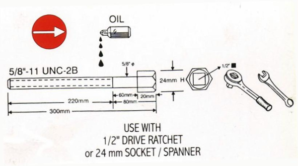 KA-4014К комплект съемников пружин 3шт 300 мм ka-4014к