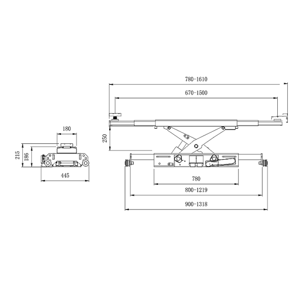 Траверса пневмогидравлическая 2т, SNIT, SJ2T-A 198285