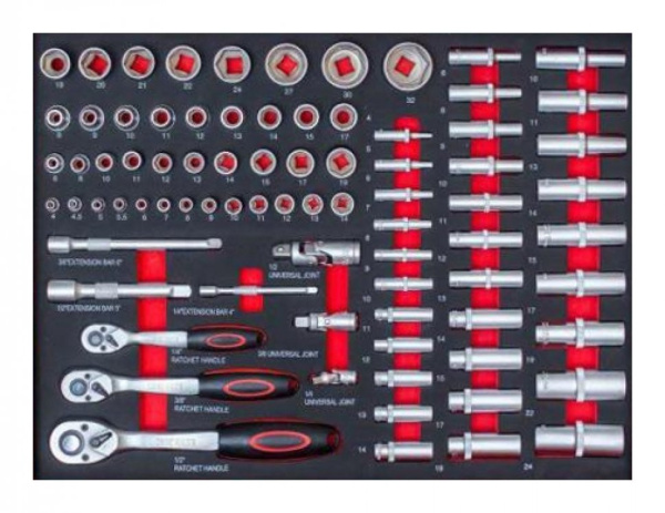 Тележка профессиональная с 7 ящиками+инструмент 277 предметов krw-ttg+set277