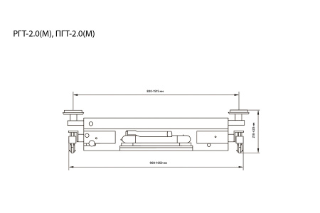 РГТ-2.0 (М) Ручная гидравлическая траверса на 2 тонны ргт-2.0 (м)
