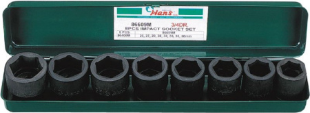 Набор ударных торцевых головок 1/2inch (Дюйм) Hans, 84608MBC 84608mbc