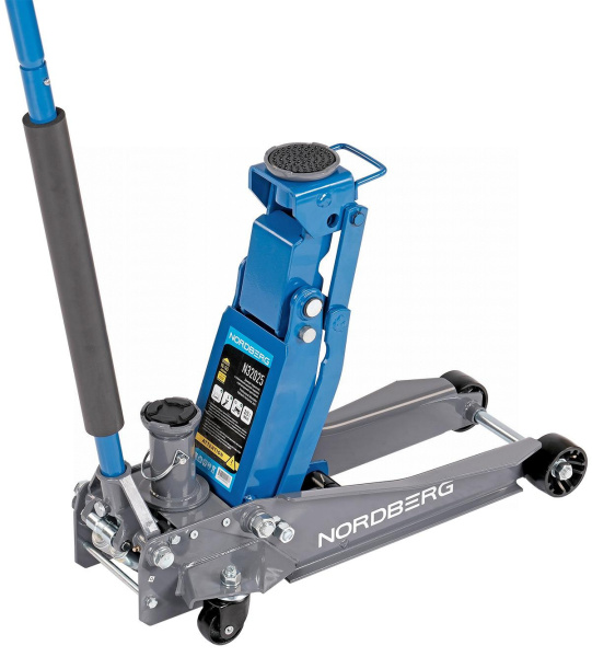 Домкрат подкатной 2 / 3 т с изменяемой высотой подхвата и регулируемой проставкой n32025