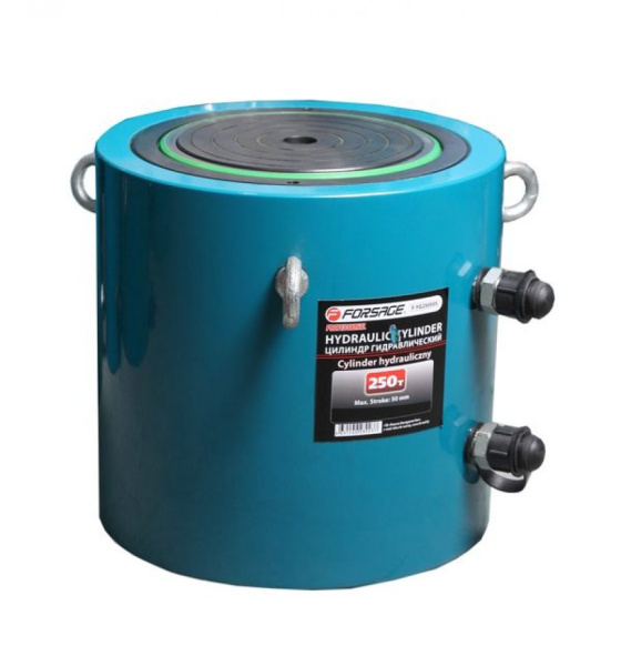 Цилиндр гидравлический двойного действия 250т(ход штока-50мм, Ø штока-180мм,общий Ø-270мм, L-261мм, 700bar) f-yg25050s