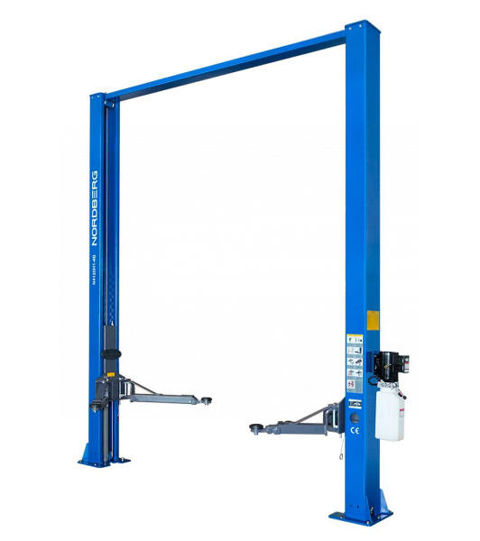 Подъемник двухстоечный 4 т, верхняя синхронизация, H=4 м, 220 В, синий n4120h1-4b_220