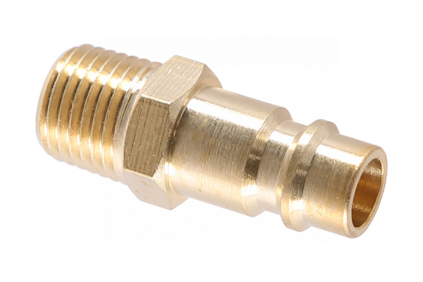 Переходник inch (Дюйм)папаinch (Дюйм) быстросъемный - резьба M1/4inch (Дюйм), латунь npm22b