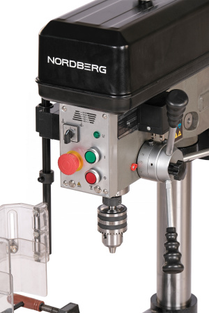 Станок сверлильный профессиональный с тисками, 750 Вт, 20 мм, 5 скоростей, нарезание резьбы nd2053p