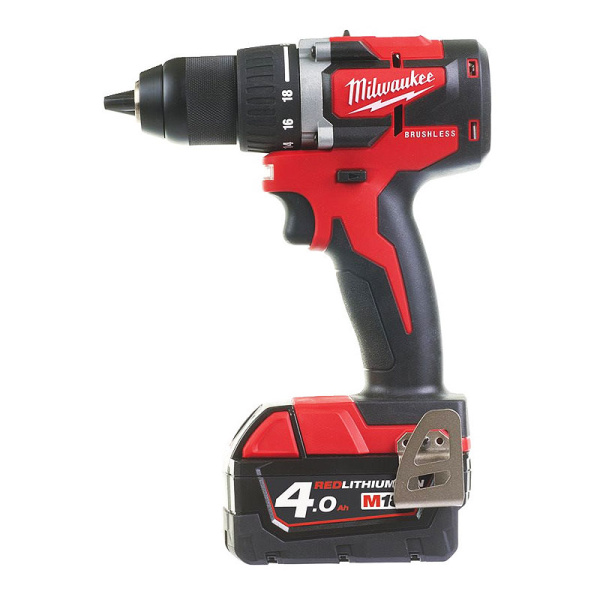 Аккумуляторная дрель-шуруповерт, Milwaukee, M18 CBLDD-402C, 4933464539 203348