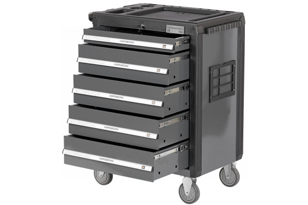 Тележка инструментальная, 5 выдвижных ящиков, серая t5n(g)