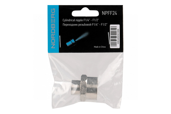 Переходник резьбовой F1/4' - F1/2' nordberg npff24