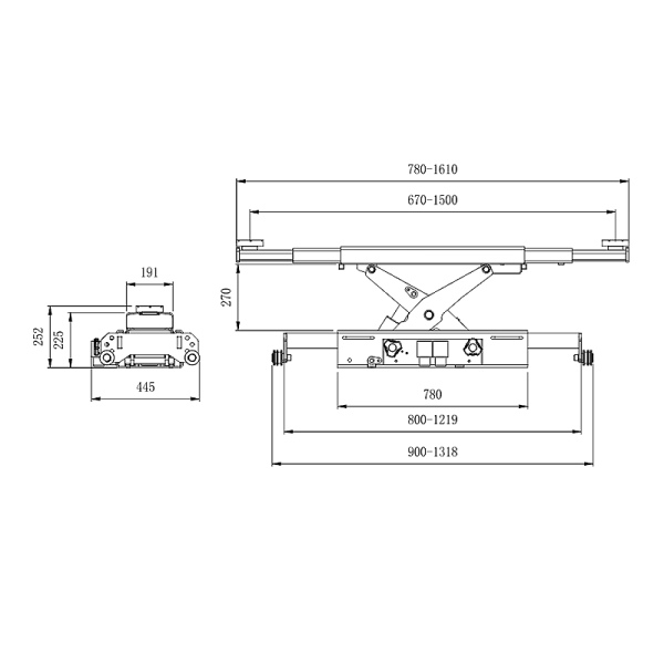 Траверса пневмогидравлическая 3т, SNIT, SJ3T-A 198286