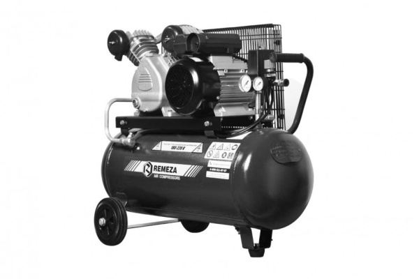 Компрессор поршневой 50.LB24A REMEZA (Белоруссия): 360 л/мин., 10 бар, ресивер 50 л., 2,2 кВт, 220В, габариты без упак. 820х440х750 мм, 74 кг. сб4/с-50.lb24a