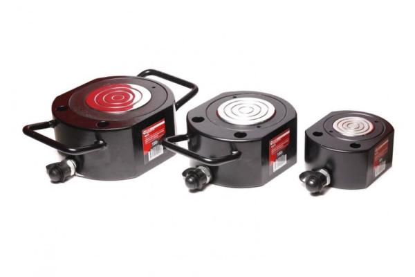 Цилиндр гидравлический низкопрофильный 150т (ход штока-16мм, Ø штока-115мм,общий Ø-215мм, L-100мм, 700bar) fk-yg150b