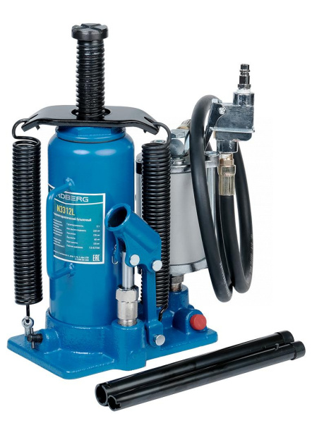 Домкрат бутылочный пневмогидравлический, 12 т n31312