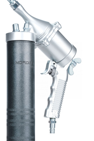 Шприц плунжерный пневматический с поворотом рукоятки, 400 мл, с насадками в кейсе no3404